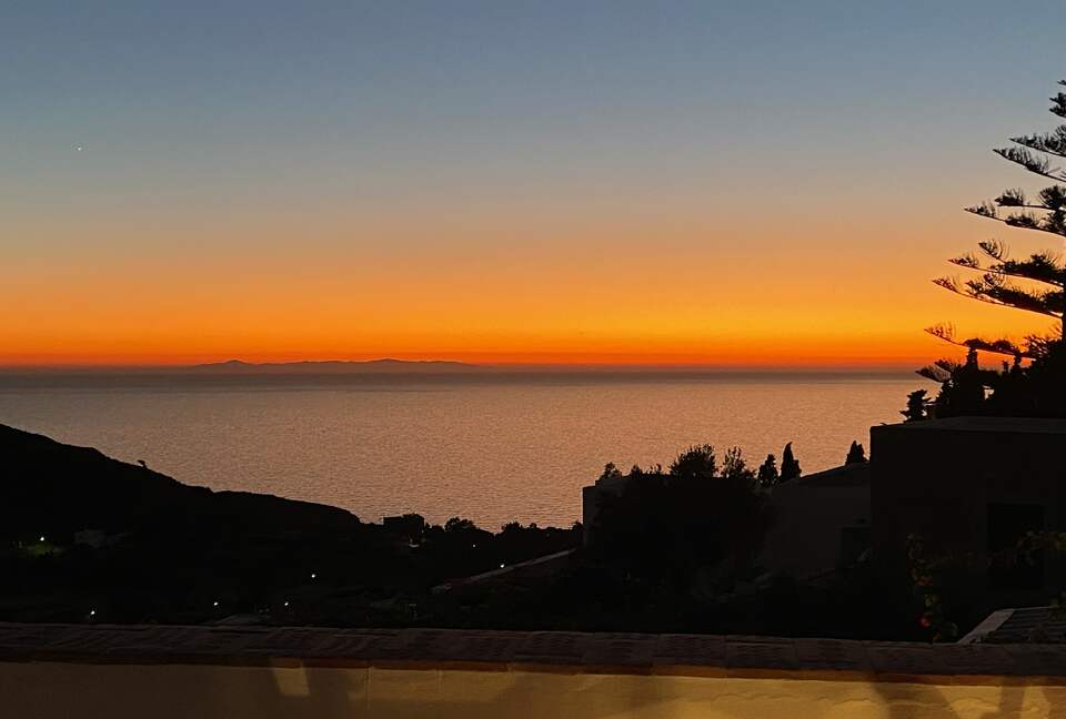 Sunset from the terrace