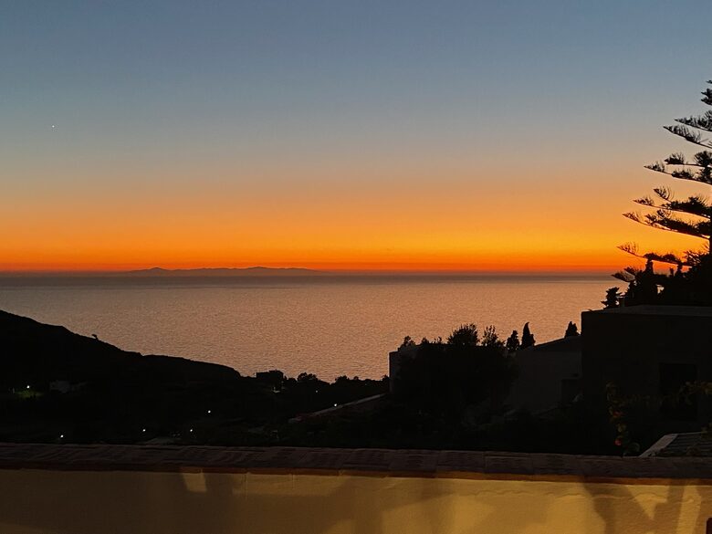 Sunset from the terrace