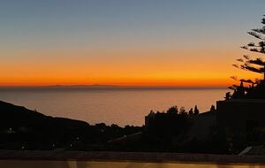 Sunset from the terrace