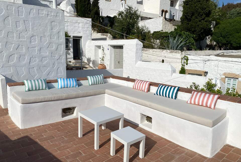Refined Chora Retreat with Sunset Terraces - Chora Patmos, Greece