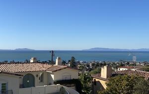 Private front patio view to the Channel Islands