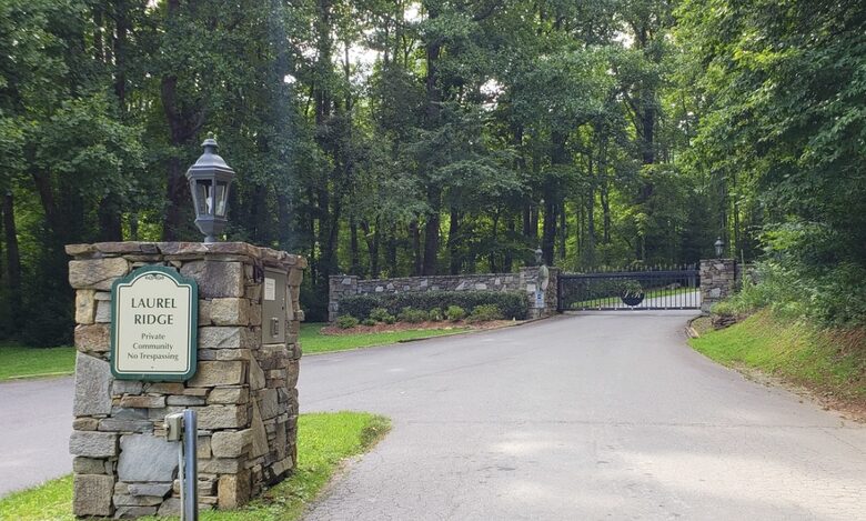 Laurel Ridge is a gated community. A code will be provided.