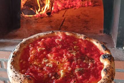 Pizza at our pizza oven