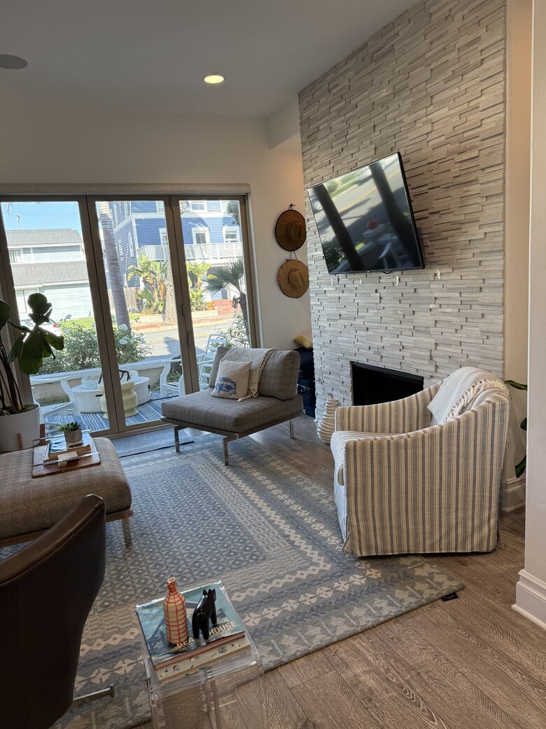 Living room looking out to the street